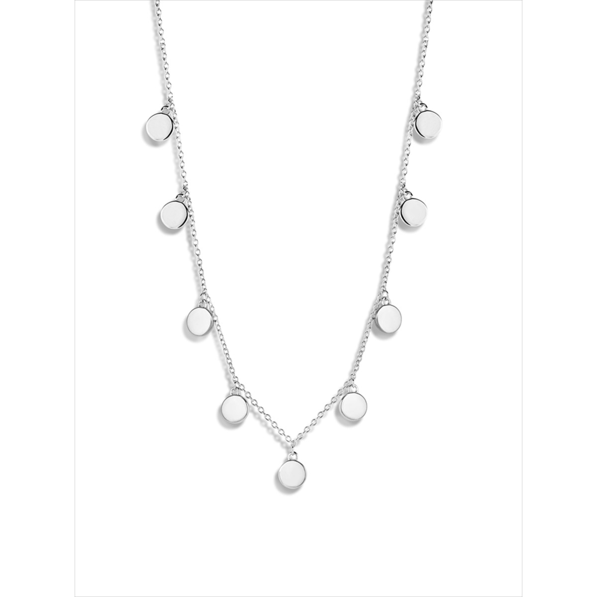 COLLAR NAIOMY AG925 PLAQUITAS REDONDAS