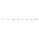 PULSERA NAIOMY AG925 BAÑO ORO PLAQUITAS REDONDAS