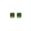 PENDIENTES NAIOMY AG925 BAÑO ORO OJO DE GATO + CIRCONITAS