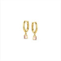 PENDIENTES NAIOMY BAÑO ORO PIEDRA COLOR ROSA PENDIENTES NAIOMY BAÑO ORO PIEDRA COLOR ROSA