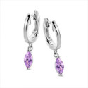 PENDIENTES NAIOMY AG925 CIRCONITA COLOR ROSA